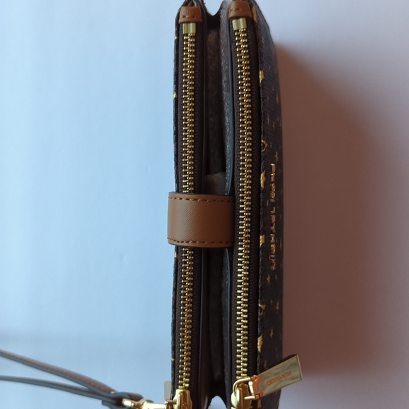 NWT Michael Kors Jet Set Double Zip Wristlet - Picture 6 of 7